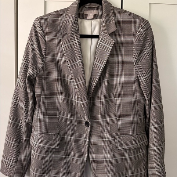 H&M Black and White Houndstooth Blazer - Picture 1 of 3
